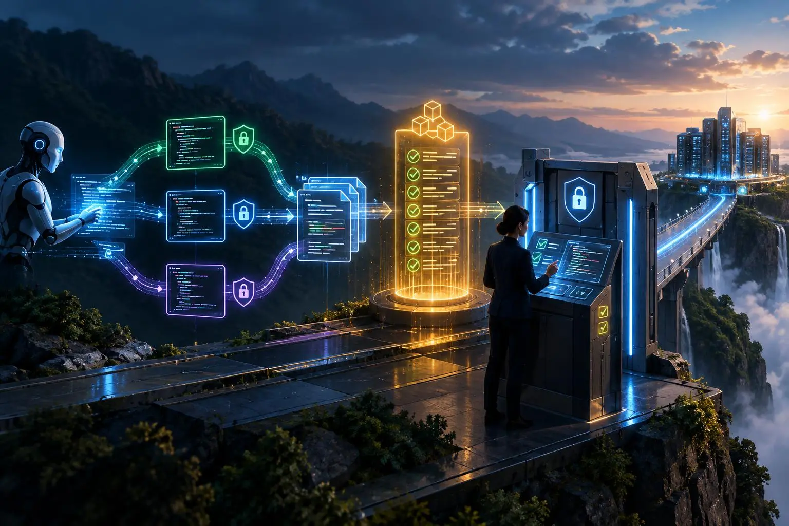 Governing AI Planning and Code Execution With Branches, Draft Merge Requests, and Audit Records