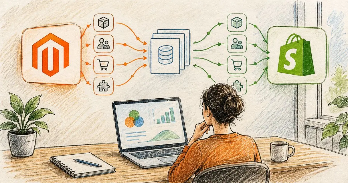 Magento-to-Shopify Data Mapping: Products, Customers, Orders, and Integrations