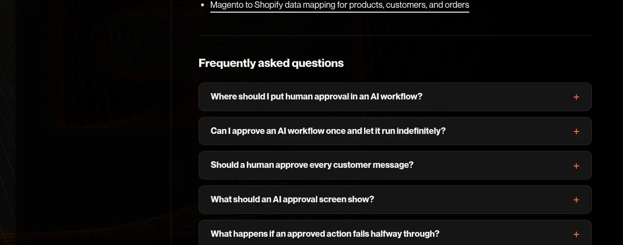 Screenshot of the frequently asked questions accordion at the end of an endertech.com blog post, rendered from a structured FAQ field